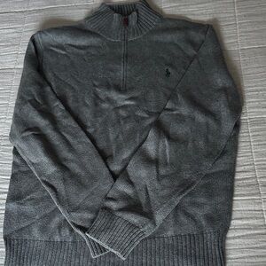 Polo by Ralph Lauren Gray Zip Up Sweater